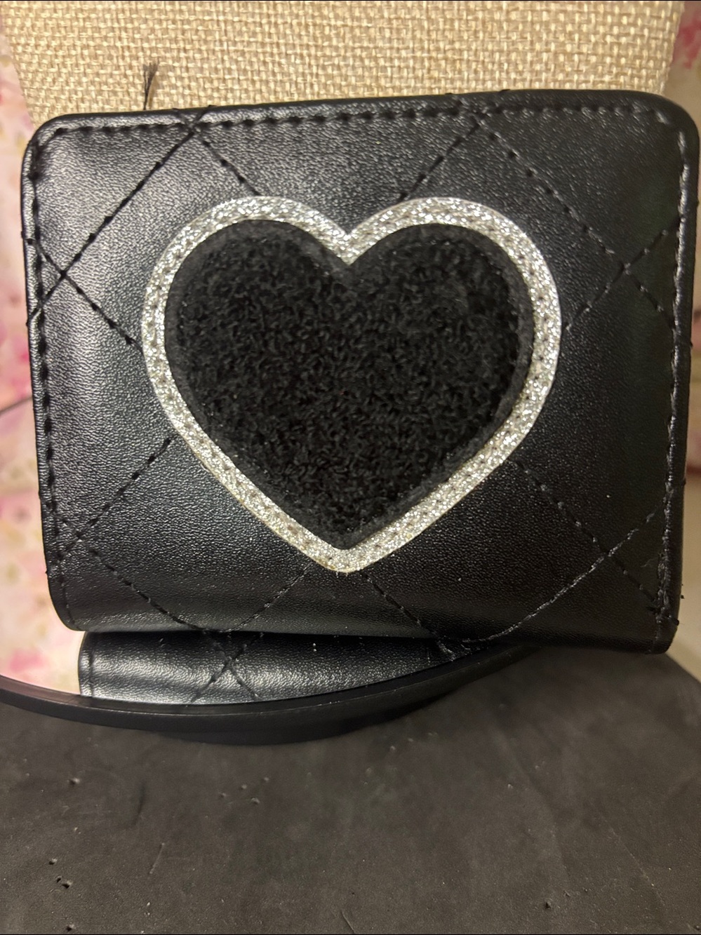 Betsey Johnson quilted Snap wallet NWOT